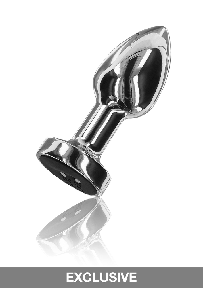 ToyJoy Buttocks Vibrating Metal Buttplug S SILVER - 0