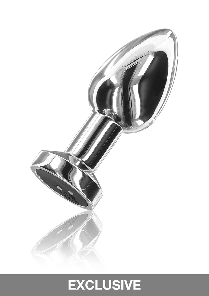 ToyJoy Buttocks Vibrating Metal Buttplug M SILVER - 3