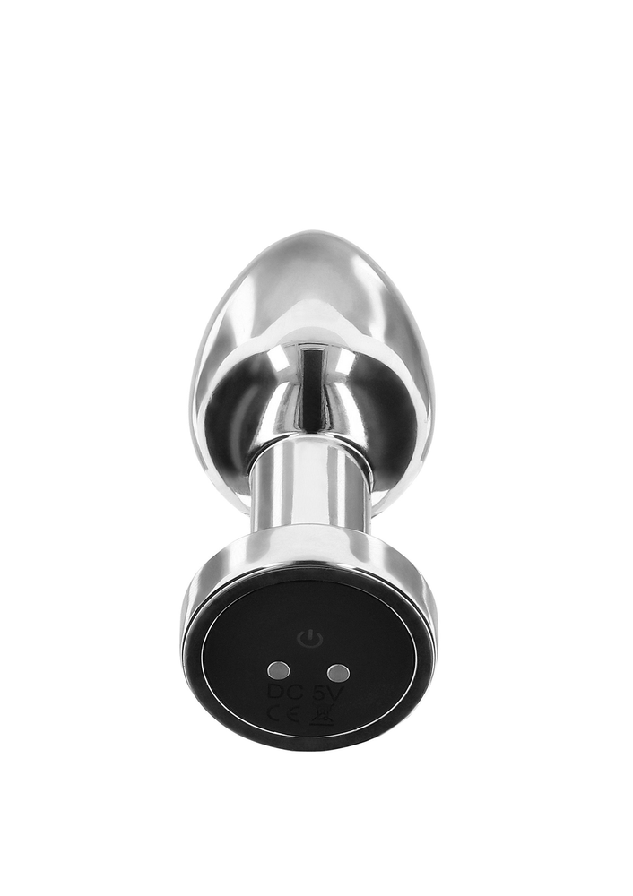 ToyJoy Buttocks Vibrating Metal Buttplug M SILVER - 4