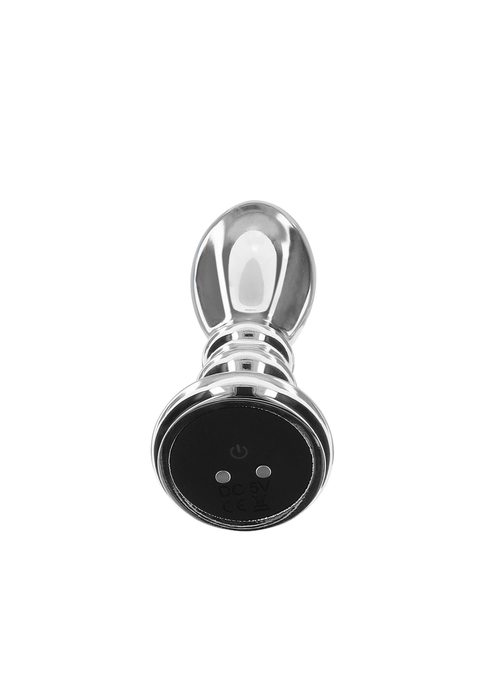 ToyJoy Buttocks Vibrating Metal Buttplug M SILVER - 3