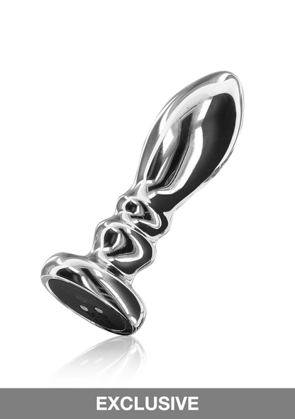 ToyJoy Buttocks Vibrating Metal Buttplug L SILVER - 5