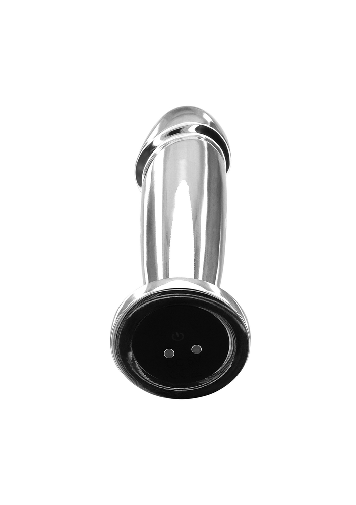 ToyJoy Buttocks Vibrating Metal Buttplug SILVER - 4