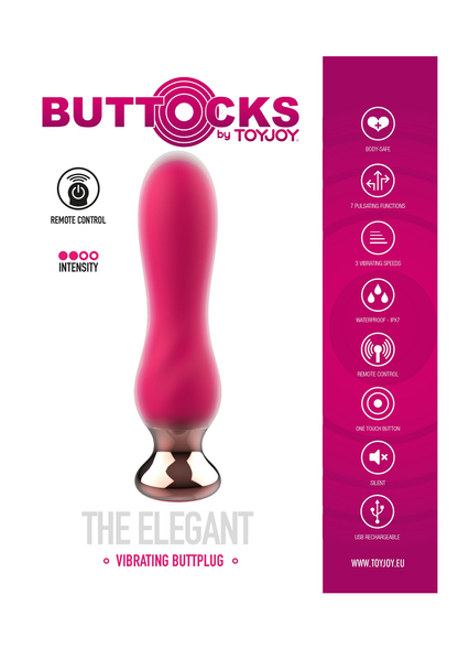 ToyJoy Buttocks The Elegant Buttplug FUCHSIA - 1