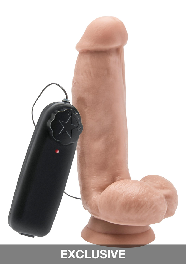 ToyJoy Get Real Dildo 6' with Balls Vibrator SKIN - 1