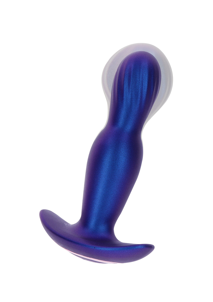 ToyJoy Buttocks The Stout Inflating Vibrating Plug BLUE - 0