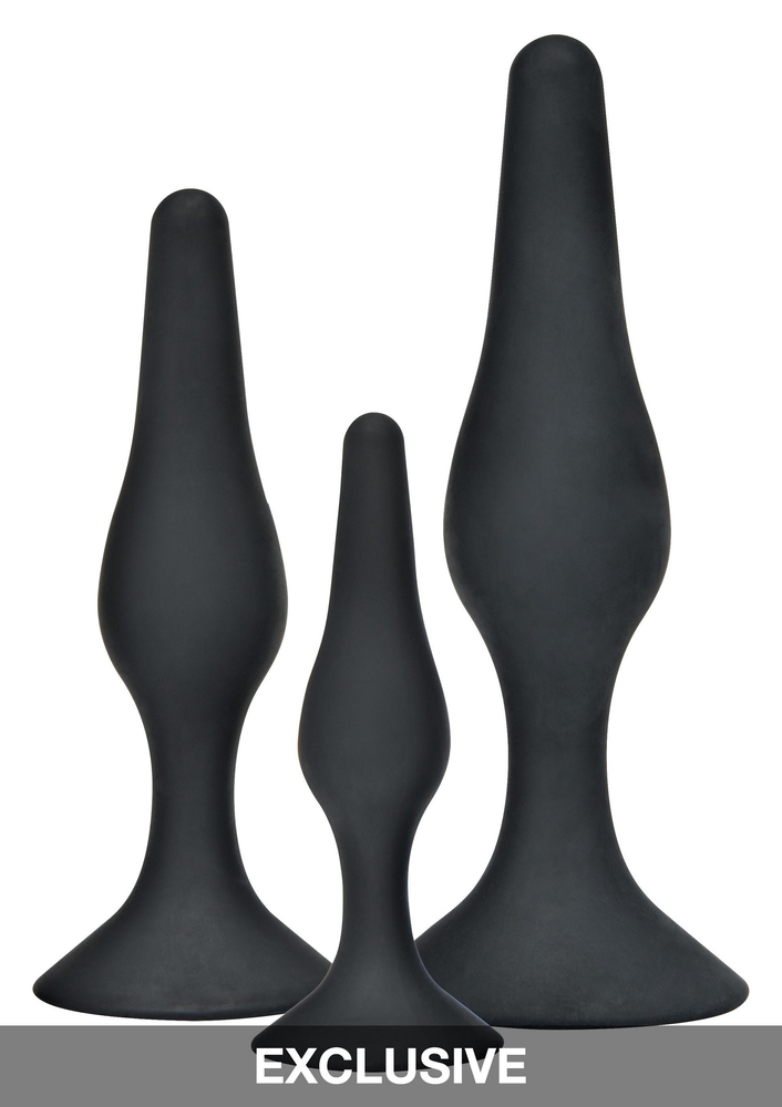 ToyJoy Anal Play Curvy Companions Kit 3pcs BLACK - 2