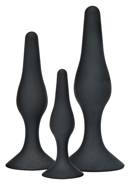 ToyJoy Anal Play Curvy Companions Kit 3pcs BLACK - 1