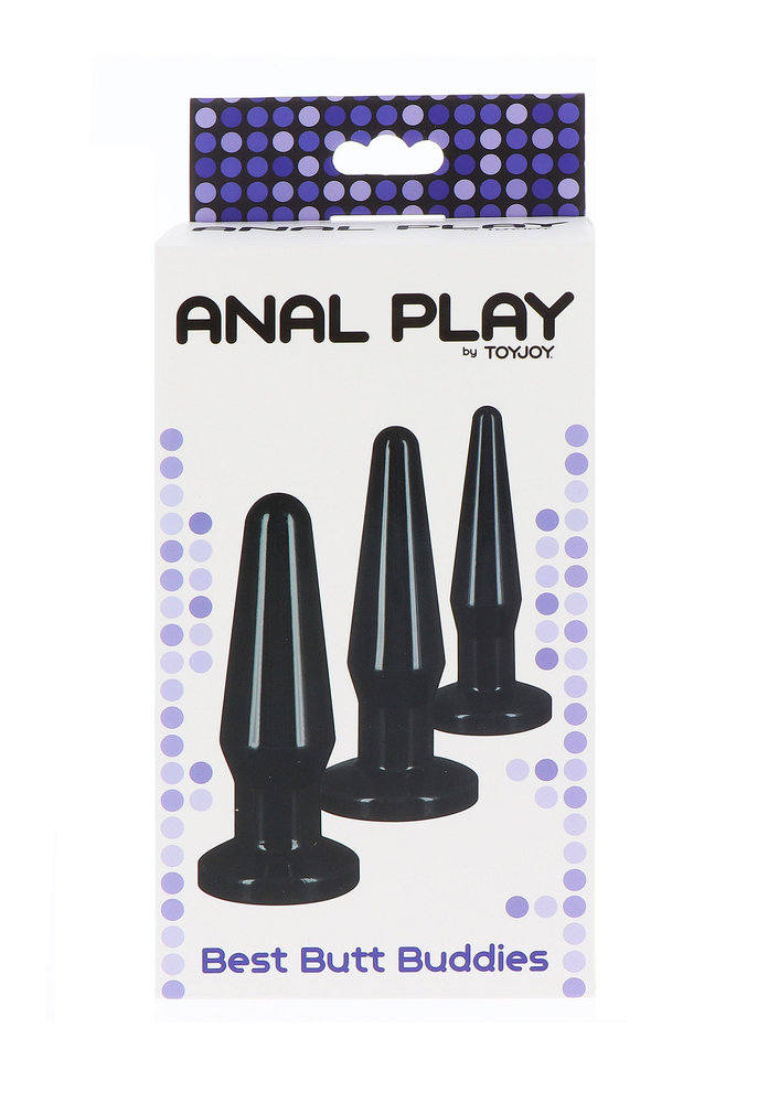 ToyJoy Anal Play Best Butt Buddies BLACK - 1