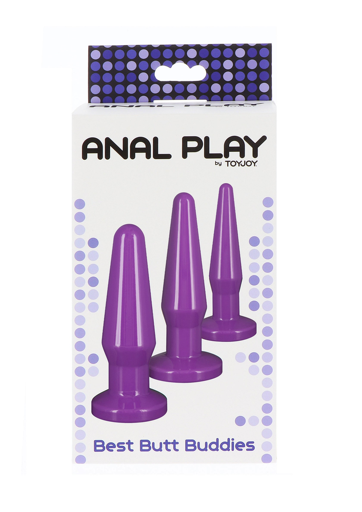 ToyJoy Anal Play Best Butt Buddies PURPLE - 1