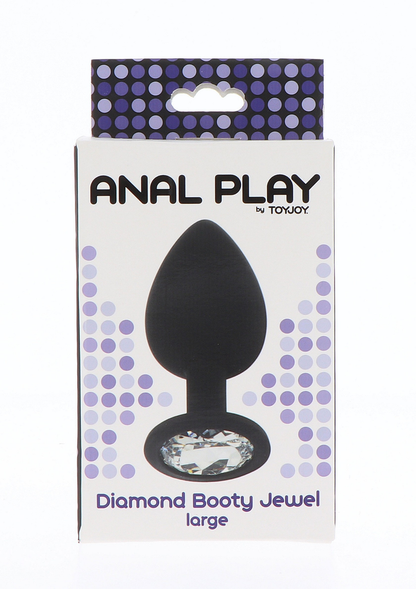 ToyJoy Anal Play Diamond Booty Jewel Large BLACK - 0