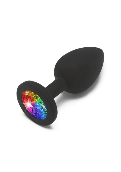 ToyJoy Anal Play Rainbow Booty Jewel Small BLACK - 1