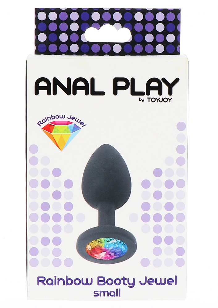 ToyJoy Anal Play Rainbow Booty Jewel Small BLACK - 2