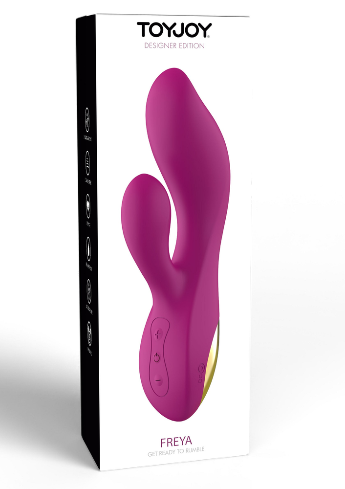 ToyJoy Designer Edition Freya Rumble Vibrator FUCHSIA - 5