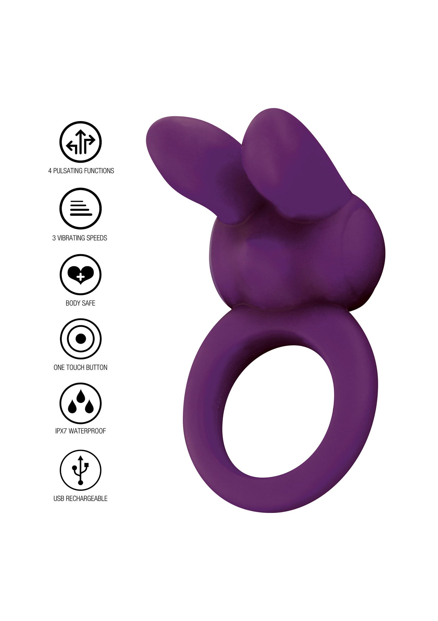 ToyJoy Designer Edition Eos The Rabbit C-Ring PURPLE - 1