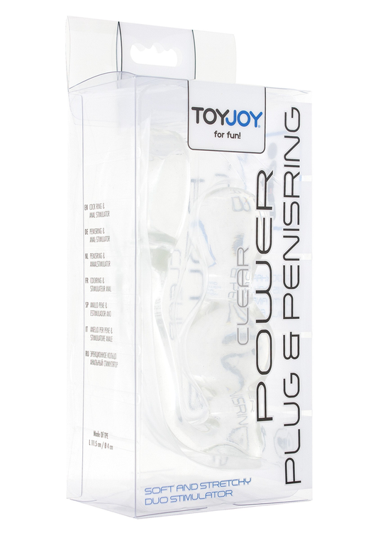 ToyJoy Manpower Power Plug & Penisring - Transparent