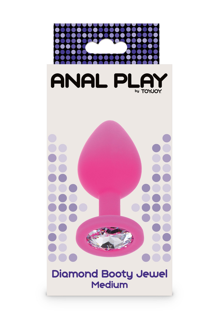 ToyJoy Anal Play Diamond Booty Jewel Medium PINK - 0