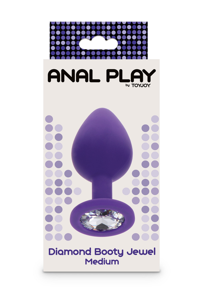 ToyJoy Anal Play Diamond Booty Jewel Medium PURPLE - 6