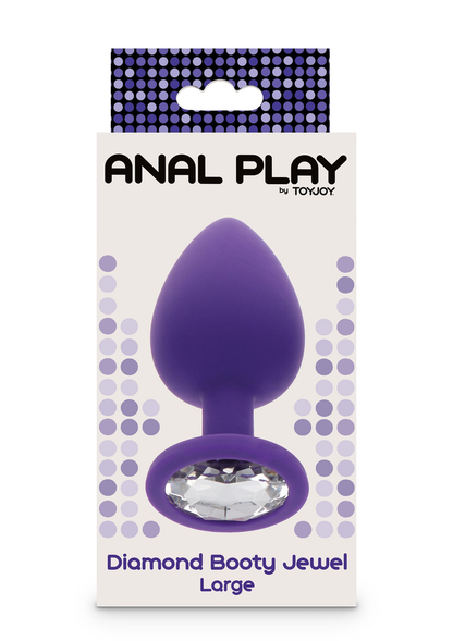 ToyJoy Anal Play Diamond Booty Jewel Large PURPLE - 5