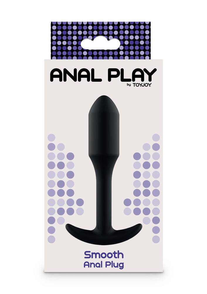 ToyJoy Anal Play Smooth Anal Plug BLACK - 34