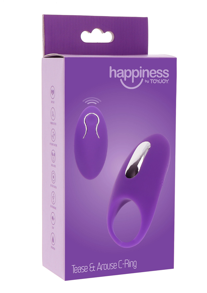 ToyJoy Happiness Tease & Arouse C-Ring PURPLE - 2