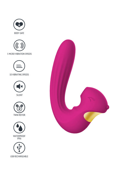 Xocoon Celestial Love Vibe Stimulator FUCHSIA - 12