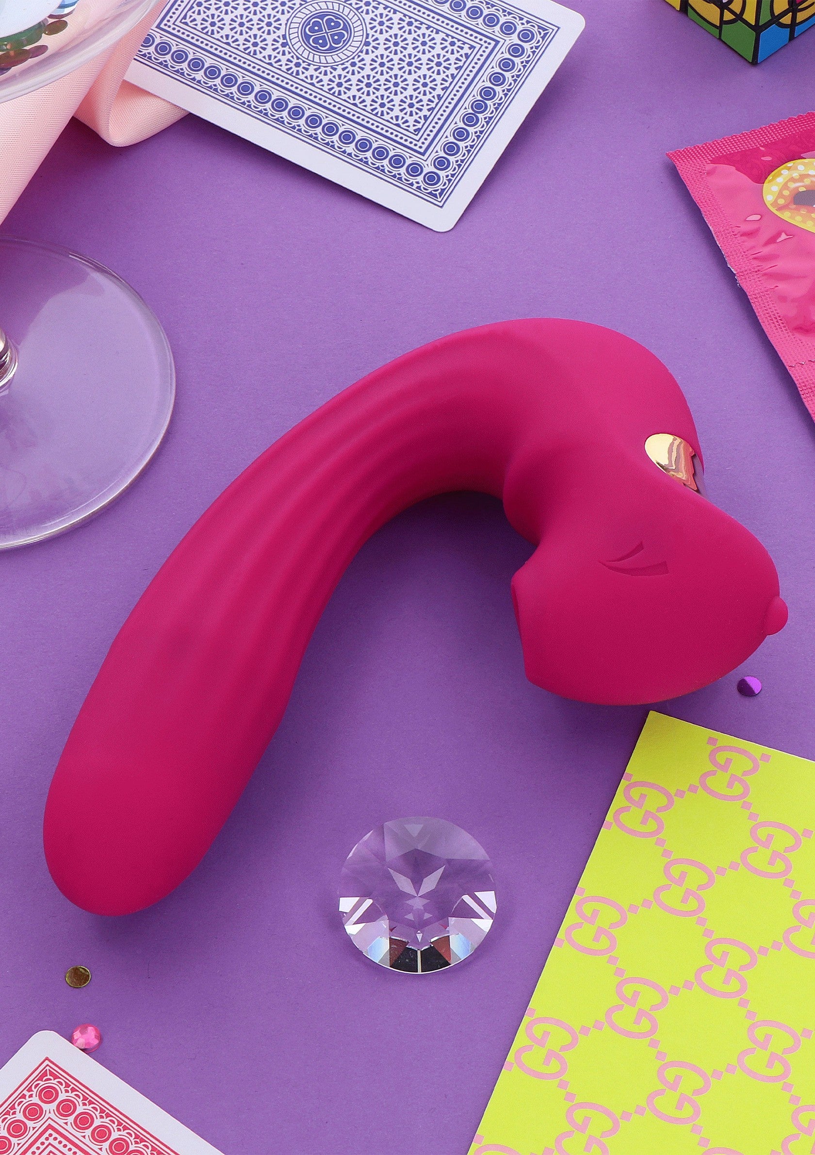 Xocoon Celestial Love Vibe Stimulator FUCHSIA - 11