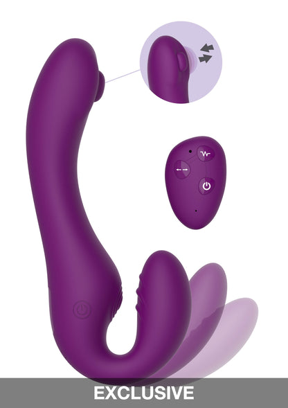 Xocoon Strapless Strap-On Pulse Vibe PURPLE - 7