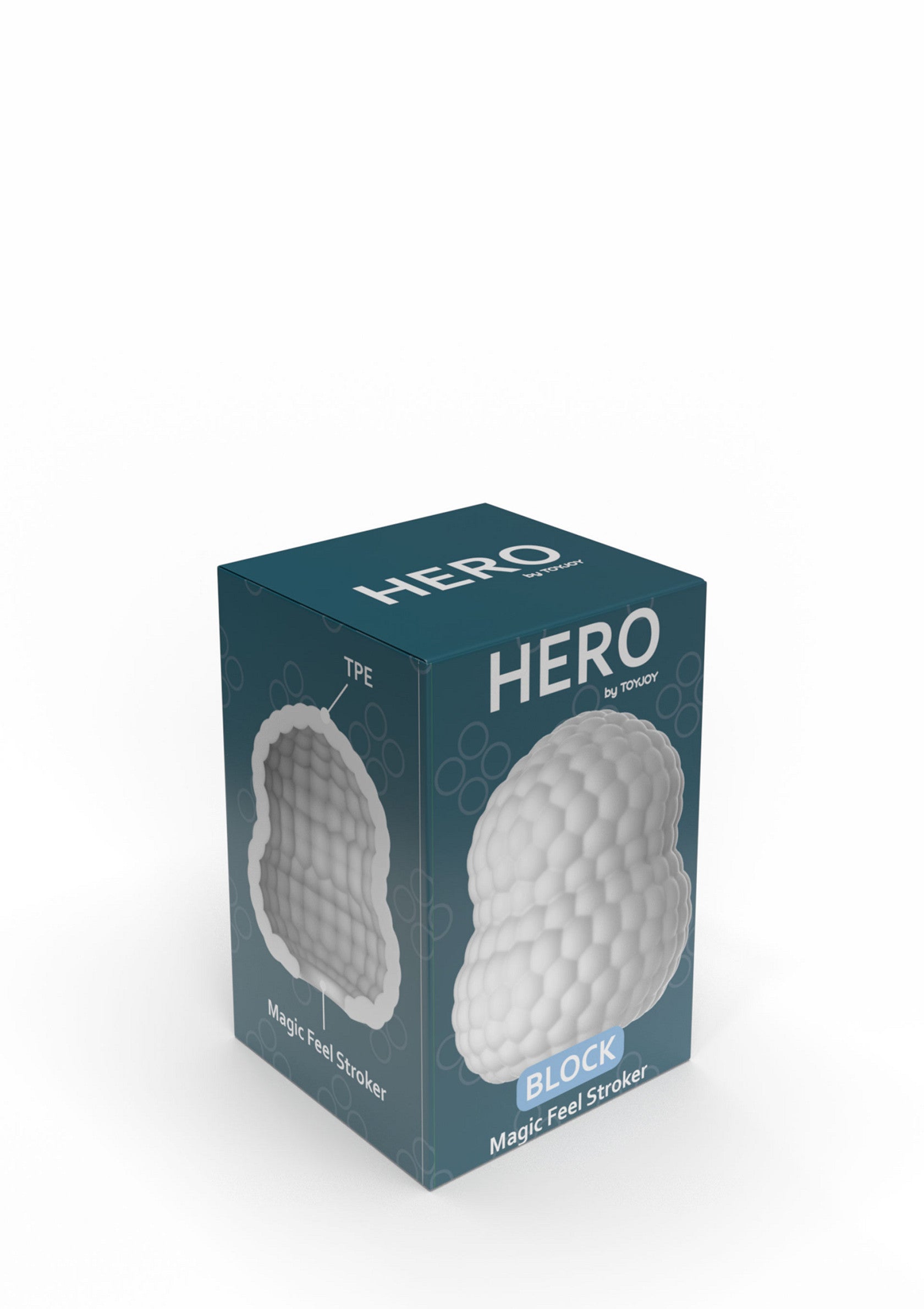 ToyJoy Hero Mini Masturbator Block WHITE - 1