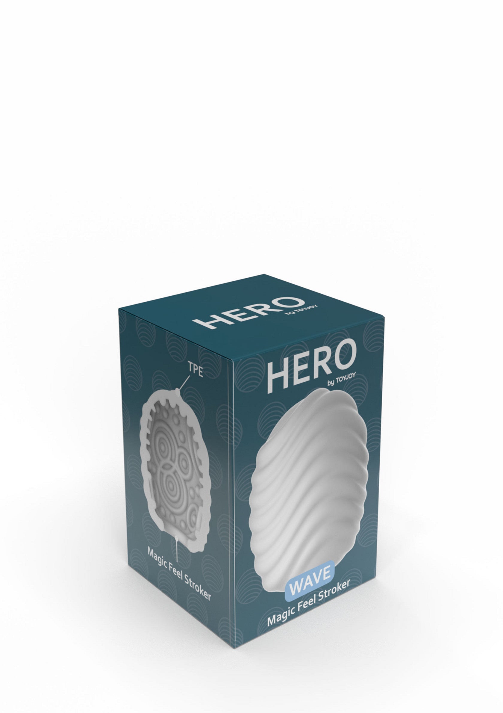 ToyJoy Hero Mini Masturbator Wave WHITE - 0