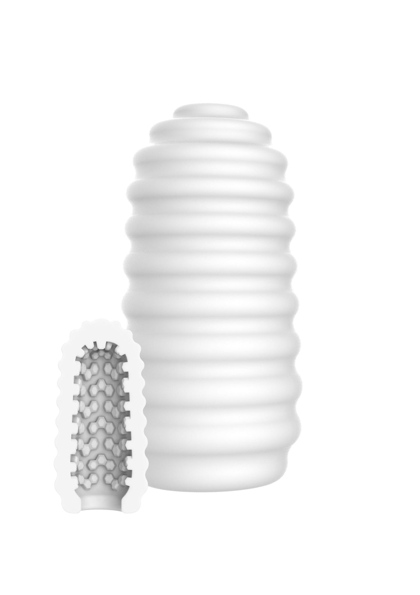 ToyJoy Hero Medium Masturbator Ribs WHITE - 3