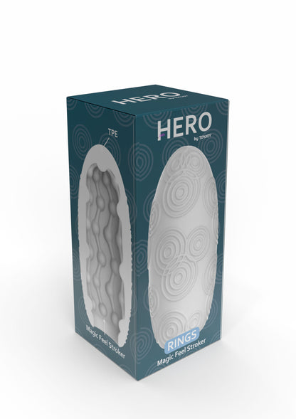 ToyJoy Hero Medium Masturbator Rings WHITE - 2