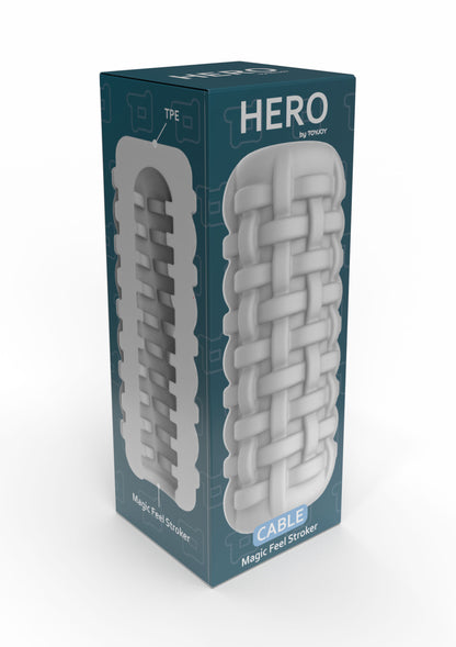 ToyJoy Hero Large Masturbator Cable WHITE - 0