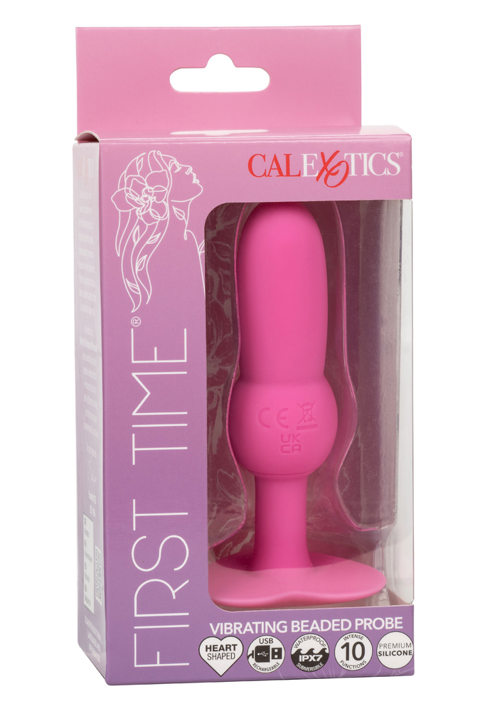 CalExotics First Time Vibrating Beaded Probe PINK - 7