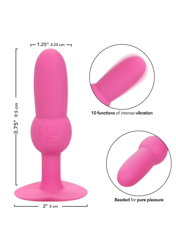 CalExotics First Time Vibrating Beaded Probe PINK - 0