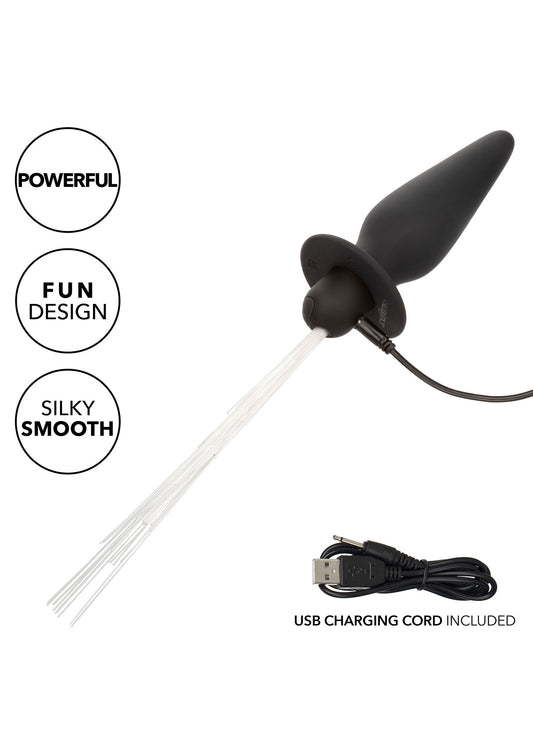 CalExotics Southern Lights Vibrating Light Up Anal Probe - Schwarz