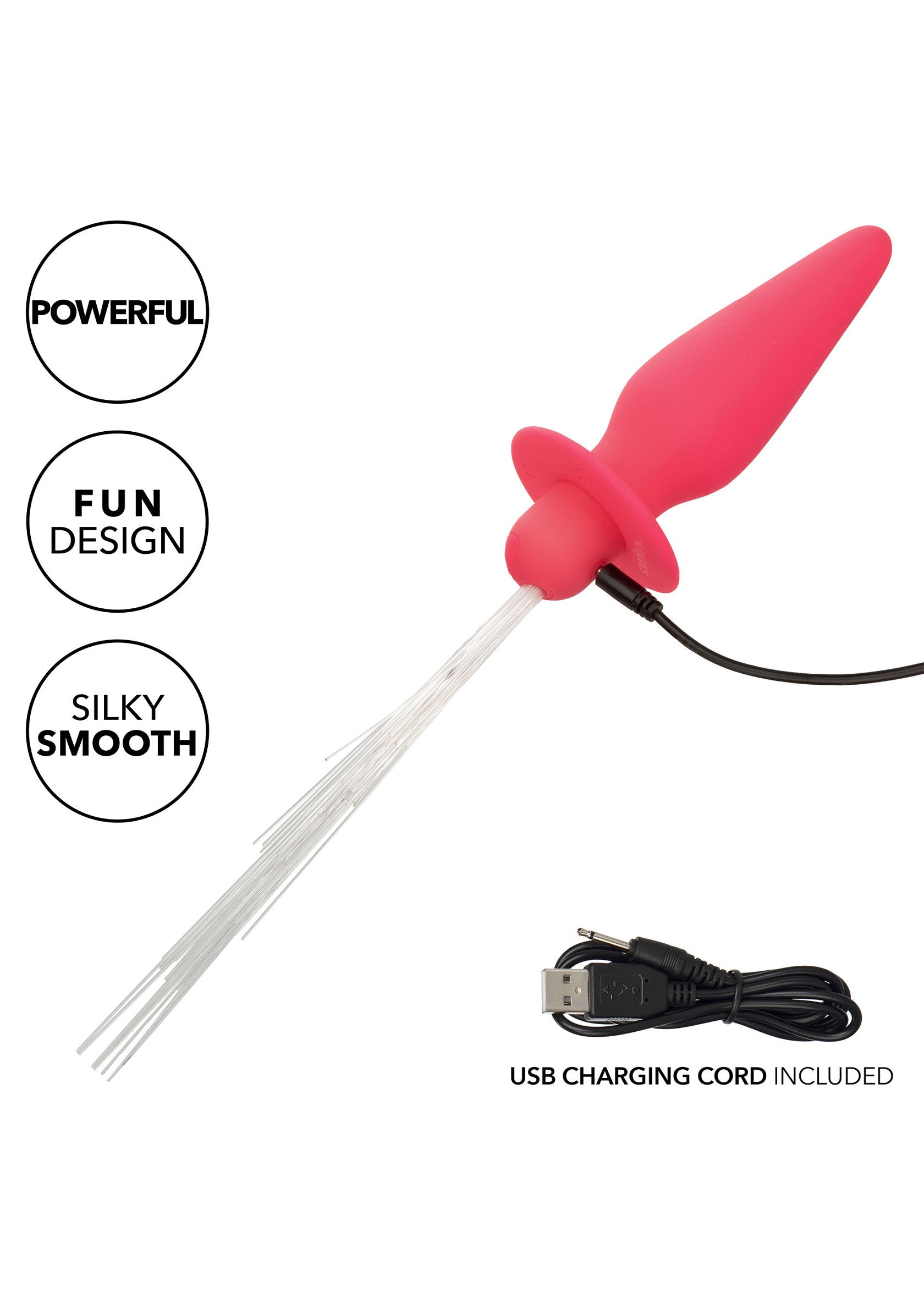 CalExotics Southern Lights Vibrating Light Up Anal Probe PINK - 3