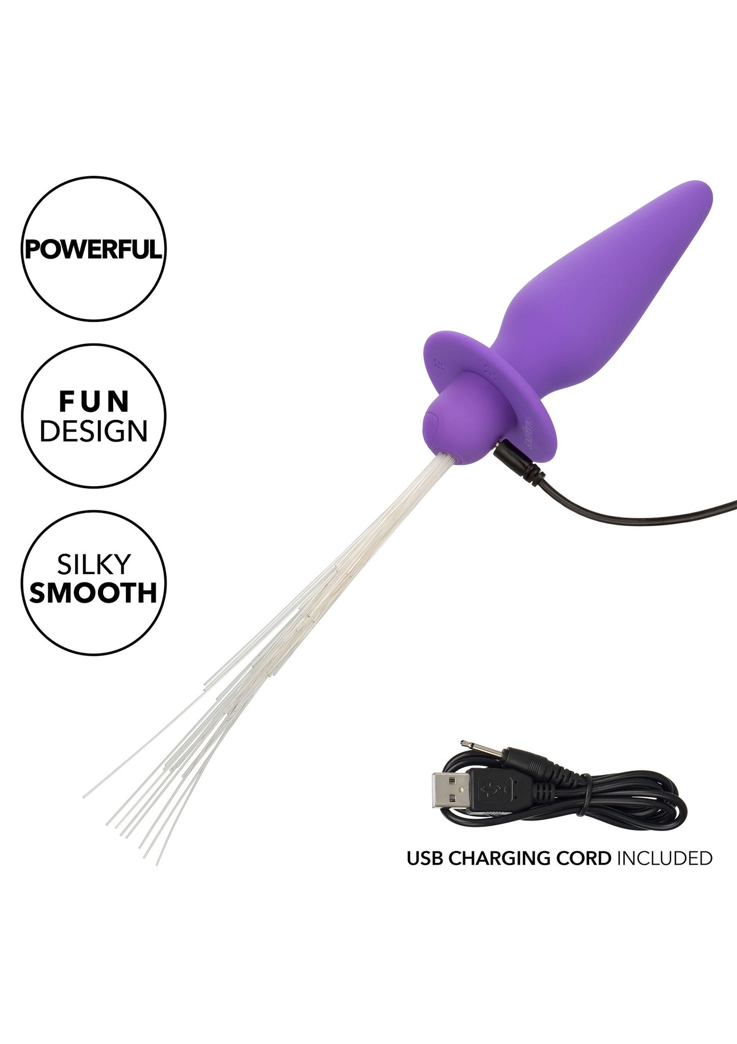 CalExotics Southern Lights Vibrating Light Up Anal Probe PURPLE - 6