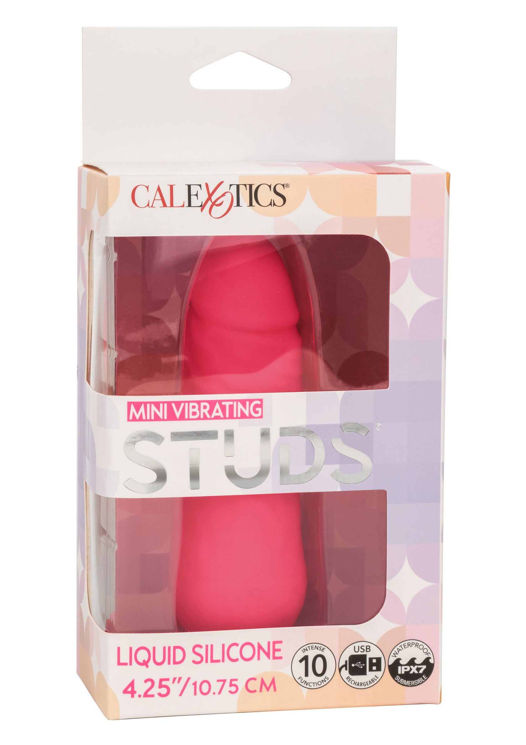 CalExotics Stud Mini Vibrating Studs PINK - 8