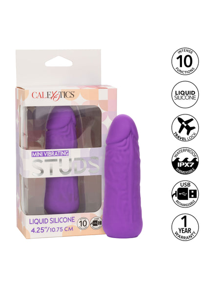 CalExotics Stud Mini Vibrating Studs PURPLE - 3