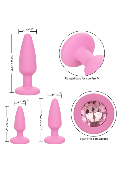 CalExotics First Time Crystal Booty Kit PINK - 8