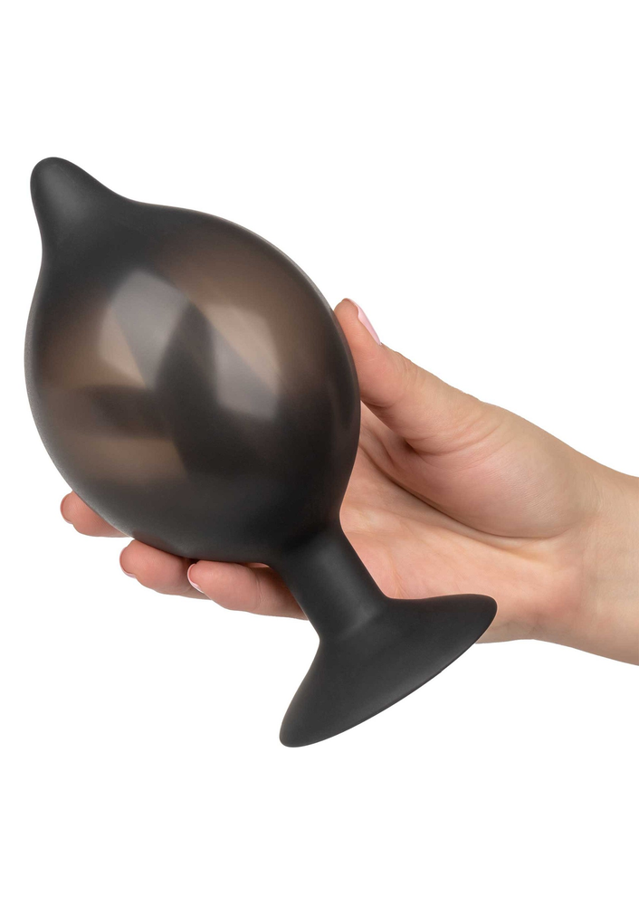 CalExotics Large Silicone Inflatable Plug BLACK - 0