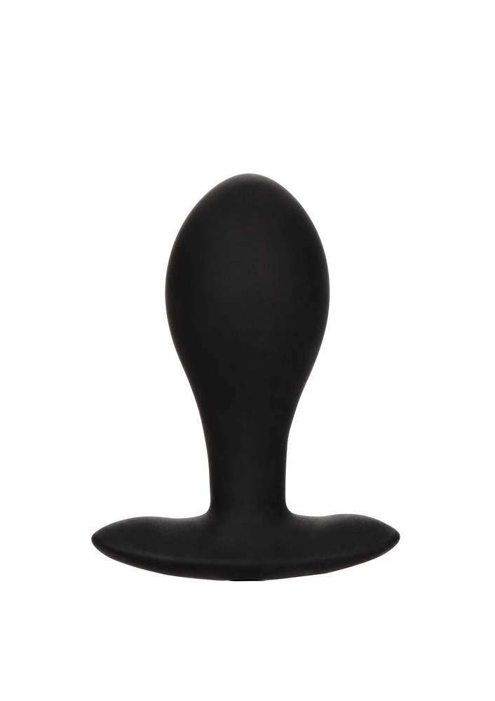 CalExotics Weighted Silicone Inflatable Plug Large BLACK - 10