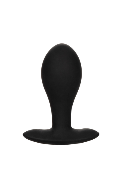 CalExotics Weighted Silicone Inflatable Plug Large BLACK - 10