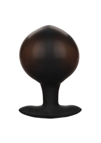 CalExotics Weighted Silicone Inflatable Plug Large BLACK - 3