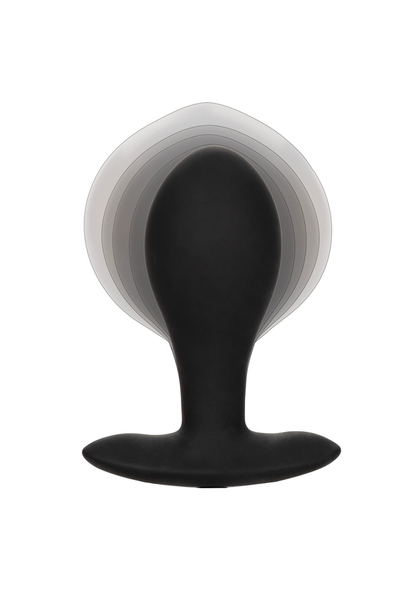 CalExotics Weighted Silicone Inflatable Plug Large BLACK - 9