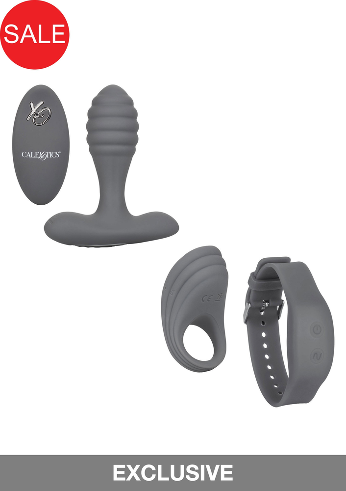 CalExotics Silicone Remote Adventure Set GREY - 8