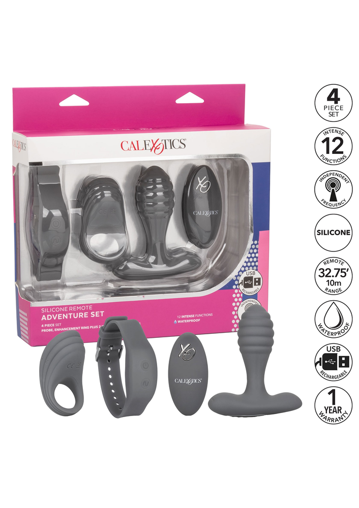 CalExotics Silicone Remote Adventure Set GREY - 6