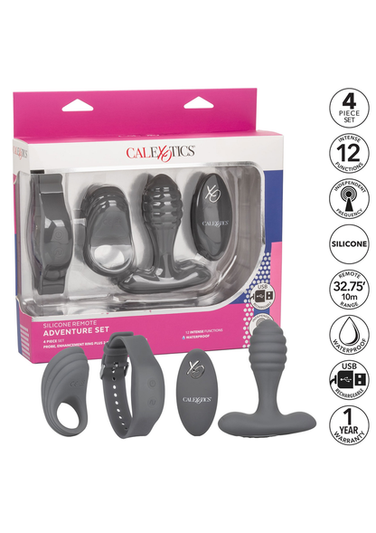 CalExotics Silicone Remote Adventure Set GREY - 6