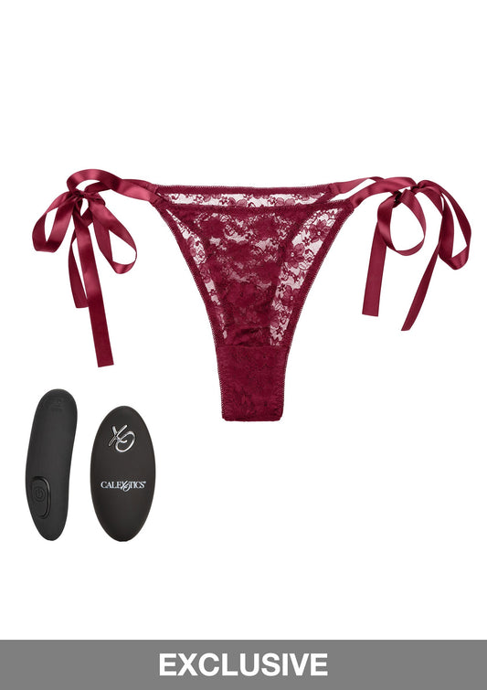 CalExotics Remote Control Lace Thong Set - Schwarz