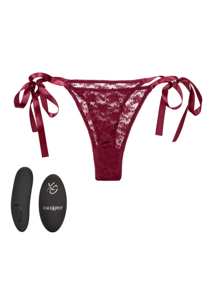 CalExotics Remote Control Lace Thong Set RED - 18